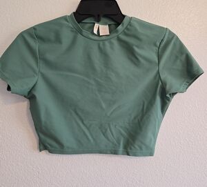 GB Girls Teal Crop Top